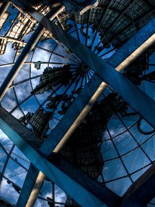 Preview wallpaper structure, metal, globe, huge, sky