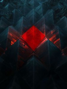 Preview wallpaper structure, relief, 3d, glow, red