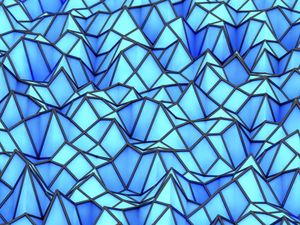 Preview wallpaper structure, relief, 3d, volume, blue