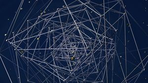 Preview wallpaper structure, tangled, 3d, compound, intersection