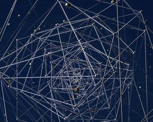 Preview wallpaper structure, tangled, 3d, compound, intersection