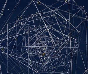 Preview wallpaper structure, tangled, 3d, compound, intersection