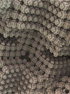 Preview wallpaper structure, volume, relief, brown, 3d