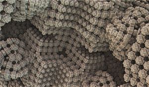 Preview wallpaper structure, volume, relief, brown, 3d