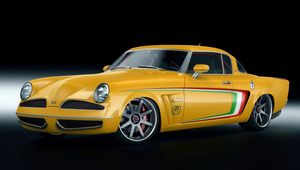 Preview wallpaper studebaker, veinte victorias, gwa, yellow, side view