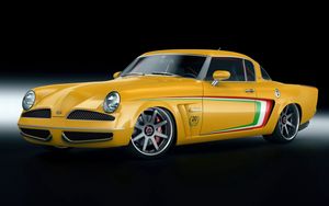 Preview wallpaper studebaker, veinte victorias, gwa, yellow, side view