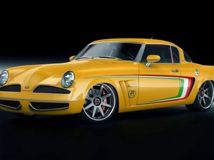 Preview wallpaper studebaker, veinte victorias, gwa, yellow, side view