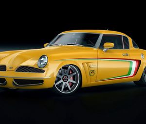 Preview wallpaper studebaker, veinte victorias, gwa, yellow, side view