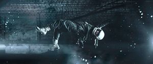 Preview wallpaper stuntman, fall, trick, jump, levitate, space suit