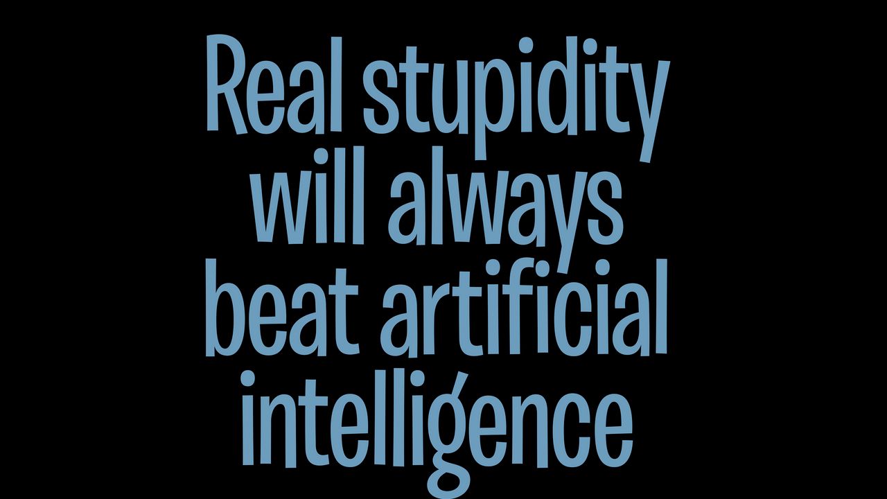 Wallpaper stupidity, intelligence, phrase, inscription, words