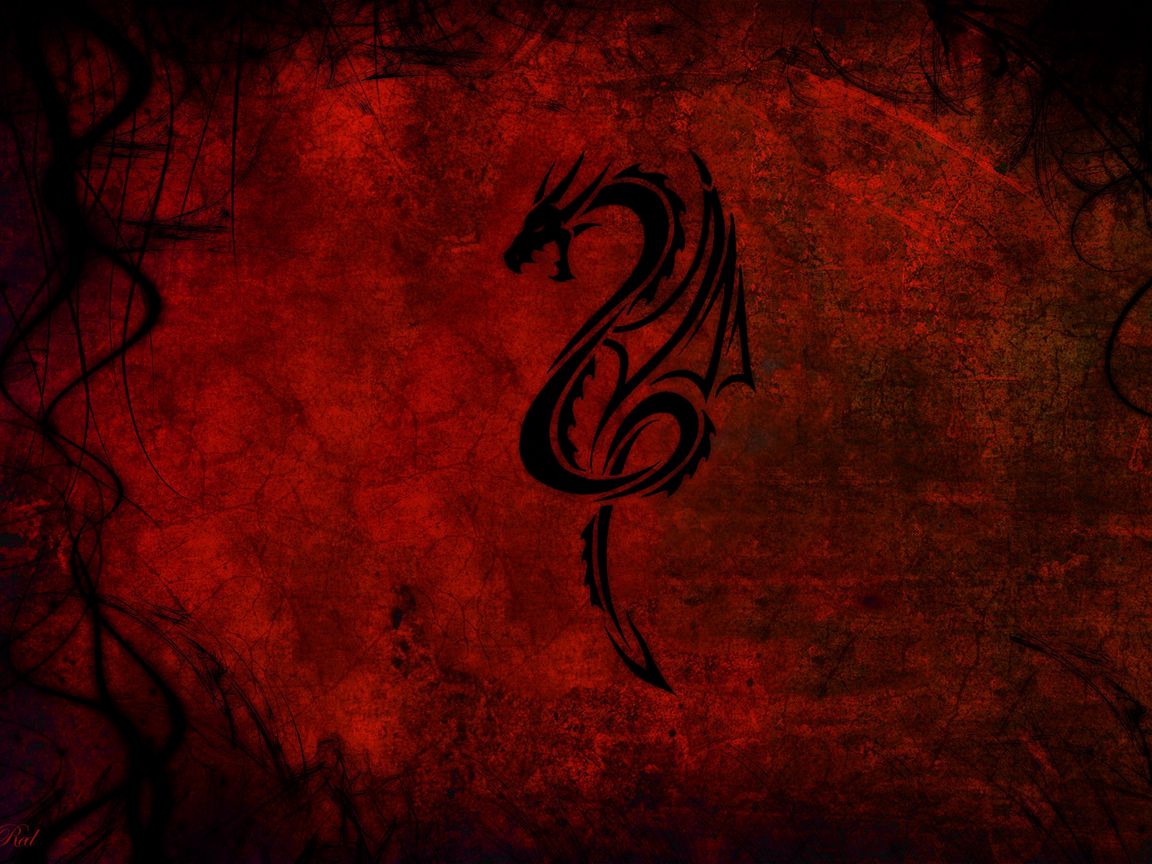 1152x864 Wallpaper style, abstract, dragon