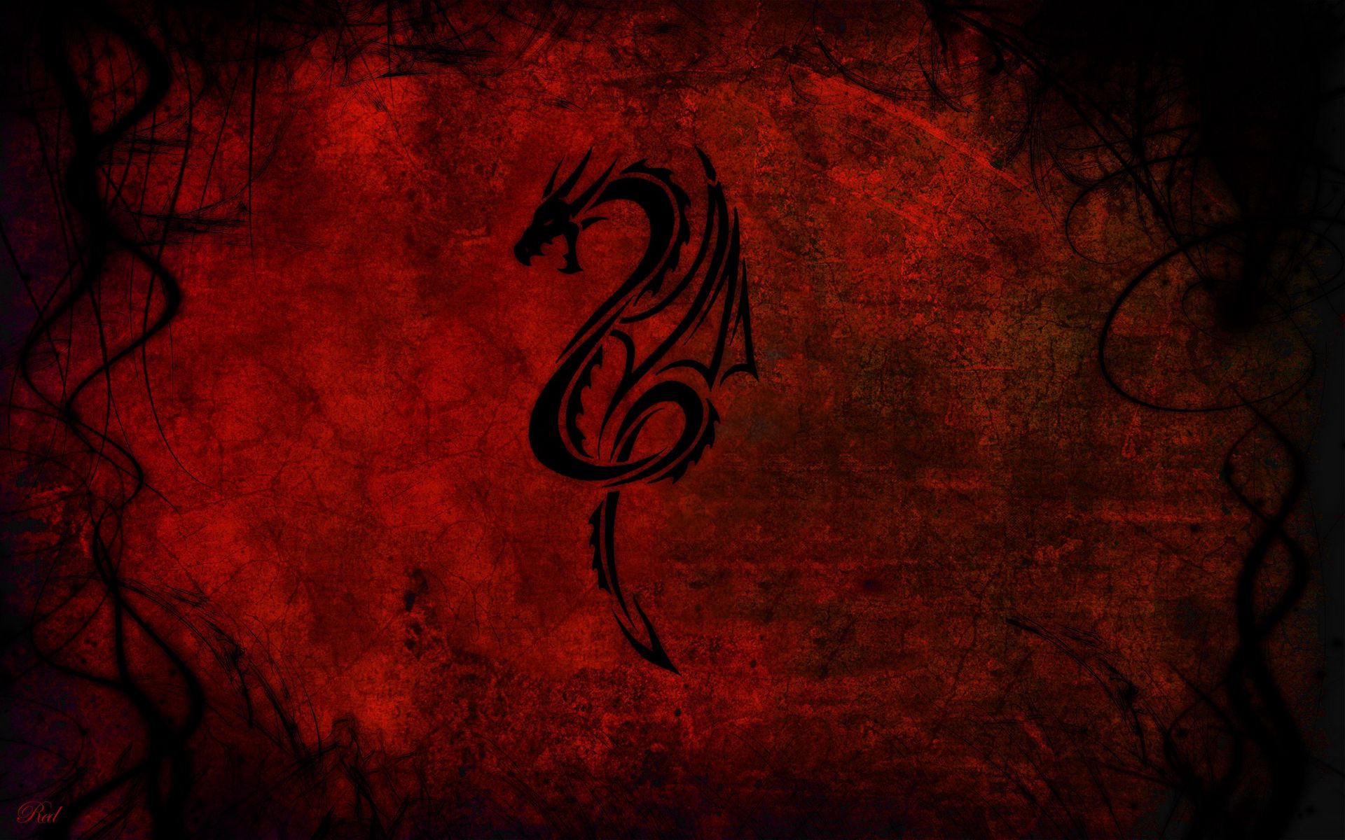 1920x1200 Wallpaper style, abstract, dragon