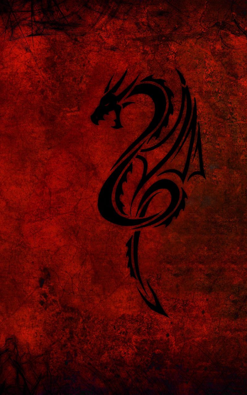 800x1280 Wallpaper style, abstract, dragon