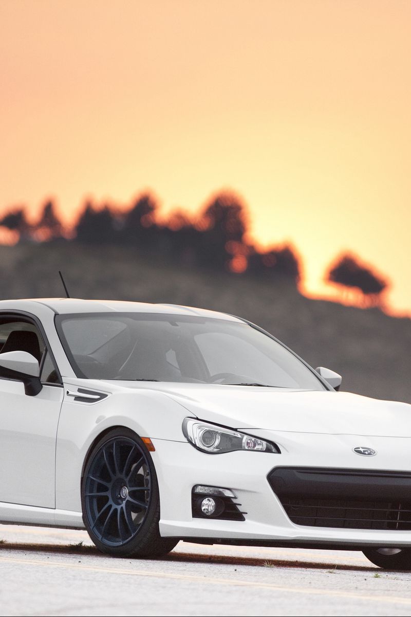 Download Wallpaper 800x10 Subaru Brz White Side View Iphone 4s 4 For Parallax Hd Background