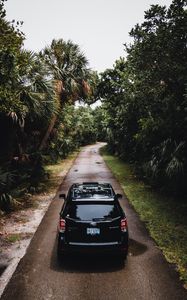 Preview wallpaper subaru forester, subaru, car, rear view, road