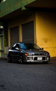 Preview wallpaper subaru impreza rs, subaru, car, gray, side view