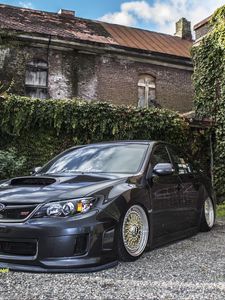 Preview wallpaper subaru impreza, subaru, car, black