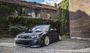 Preview wallpaper subaru impreza, subaru, car, black