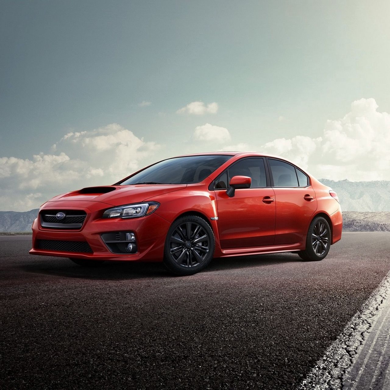 Download Wallpaper 1280x1280 Subaru Impreza Wrx Sti 15 Red Track Ipad Ipad 2 Ipad Mini For Parallax Hd Background