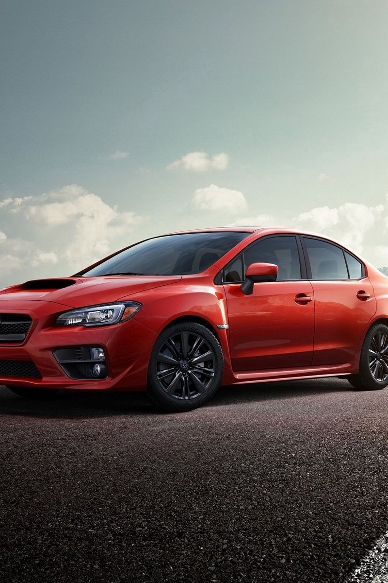 Download Wallpaper 800x1200 Subaru Impreza Wrx Sti 2015 Red Track Iphone 4s 4 For Parallax Hd Background