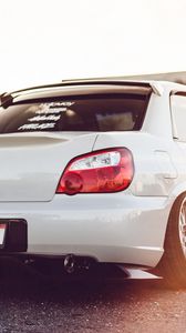 Preview wallpaper subaru impreza wrx sti, auto, white, sports car