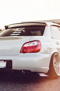 Preview wallpaper subaru impreza wrx sti, auto, white, sports car