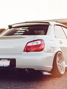 Preview wallpaper subaru impreza wrx sti, auto, white, sports car