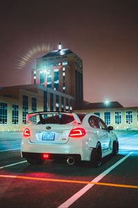 Preview wallpaper subaru sti, subaru, car, rear view, spoiler