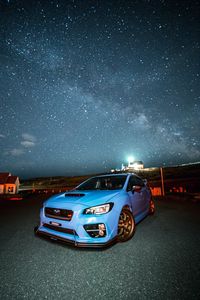 Preview wallpaper subaru wrx, subaru, car, sportscar, front view, spoiler