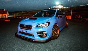 Preview wallpaper subaru wrx, subaru, car, sportscar, front view, spoiler