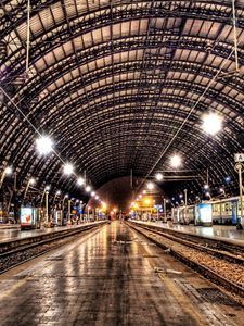 Preview wallpaper subway, underground, railway, hdr