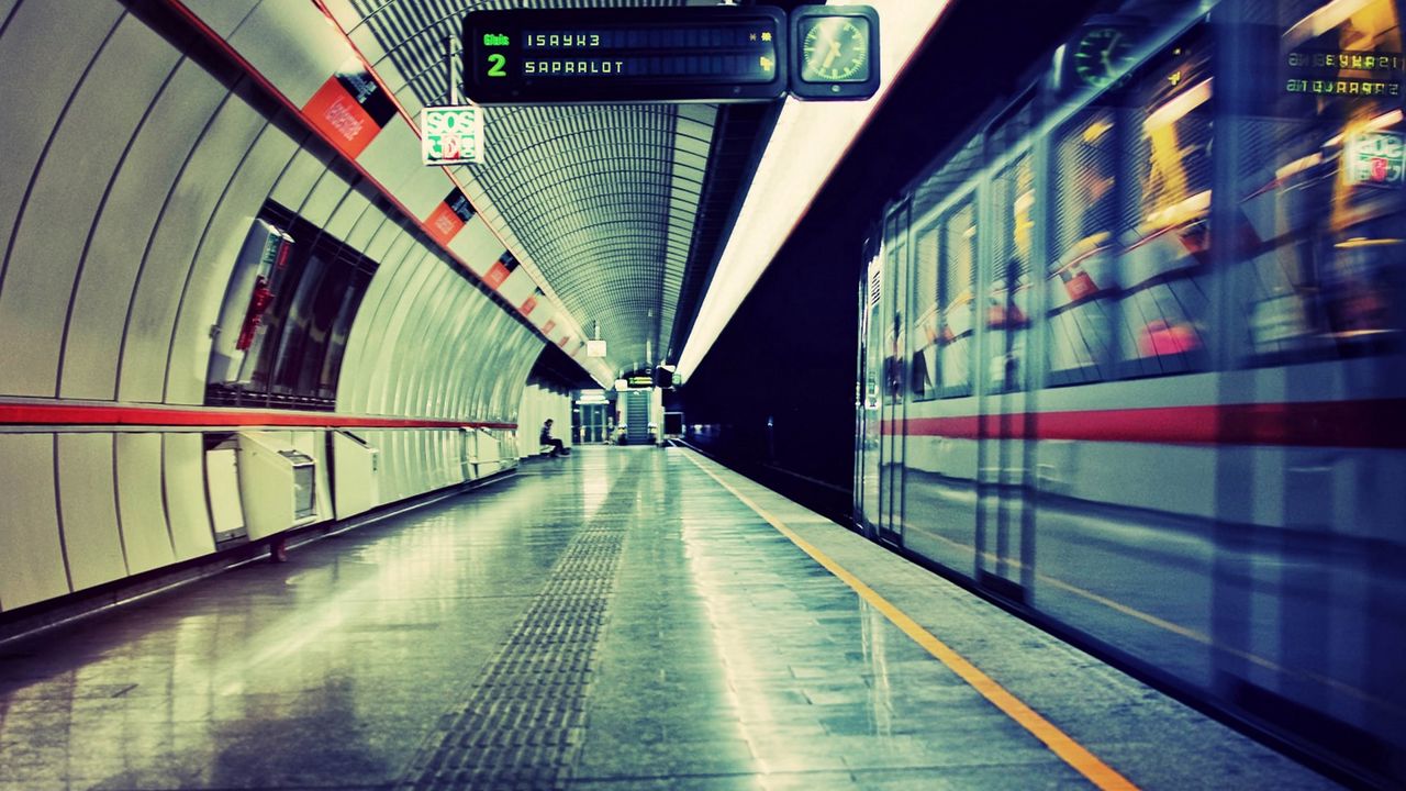 Wallpaper subway, underground, train, bus stop