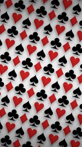Preview wallpaper suit, spades, hearts, clubs, diamonds, background, texture