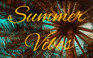 Preview wallpaper summer, vibes, palm, mood