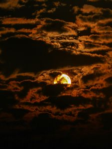 Preview wallpaper sun, clouds, sunset, sky