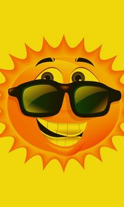 Preview wallpaper sun, glasses, positive, smile