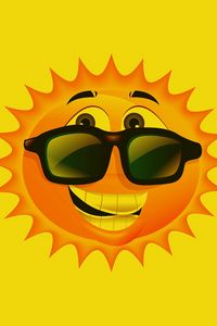 Preview wallpaper sun, glasses, positive, smile