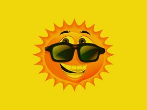 Preview wallpaper sun, glasses, positive, smile