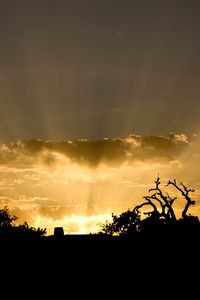 Preview wallpaper sun, light, beams, sky, clouds, outlines