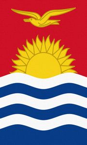 Preview wallpaper sun, republic, flag, kiribati