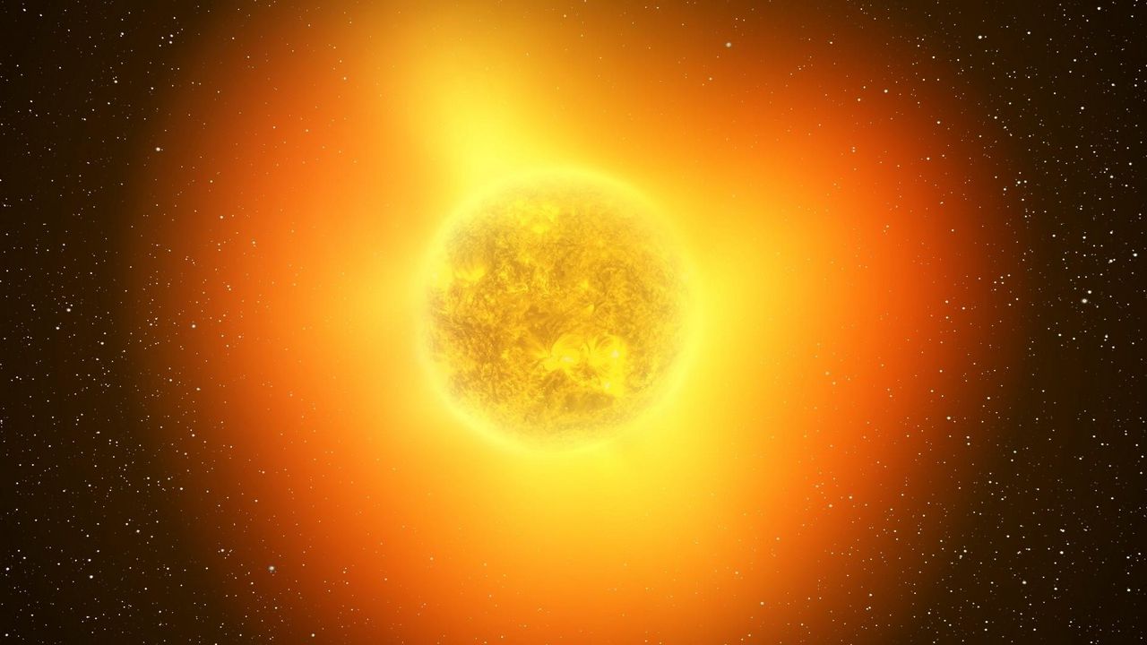 Wallpaper sun, solar system, radiation, space