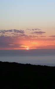 Preview wallpaper sun, sunset, horizon, landscape