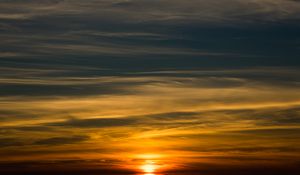 Preview wallpaper sun, sunset, sky, clouds