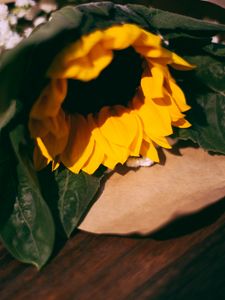 Preview wallpaper sunflower, flowers, bouquet, composition