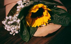 Preview wallpaper sunflower, flowers, bouquet, composition