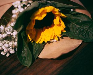 Preview wallpaper sunflower, flowers, bouquet, composition