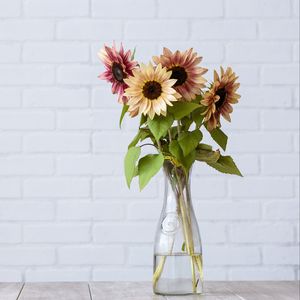 Preview wallpaper sunflower, flowers, vase, bouquet