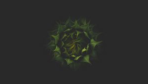 Preview wallpaper sunflower, plant, dark, bud