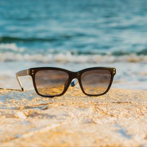 Preview wallpaper sunglasses, sand, beach, summer