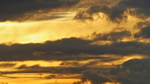 Preview wallpaper sunset, clouds, sky, evening
